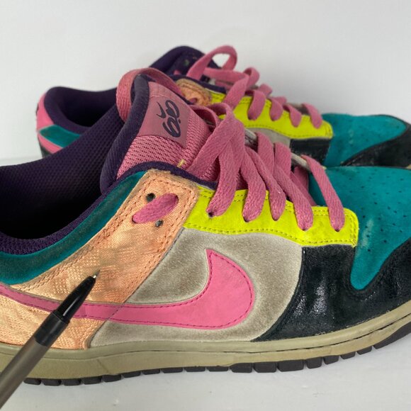Nike SB Dunk Low 6.0 Shoes Women's 8.5 Sneakers 314141 361 Colorblock - Picture 11 of 15